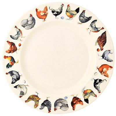 Emma Bridgewater Hen & Toast Dinner Plate, Multi, Dia.27cm